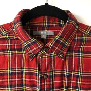 UNIQLO Red Flannel Shirt